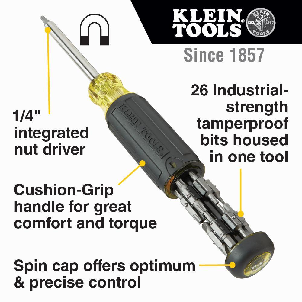 32307 KLEIN 27-IN-1 TAMPERPROOF SCREWDRIVER