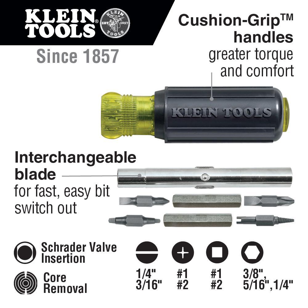 32527 KLEIN 11-IN-1 SD W SHRADER VALVE BIT