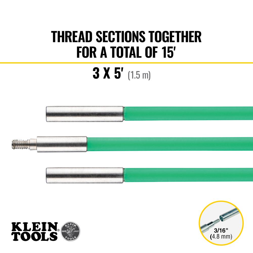 50159 KLEIN 15' HI-FLEX GLOW FISH ROD SET