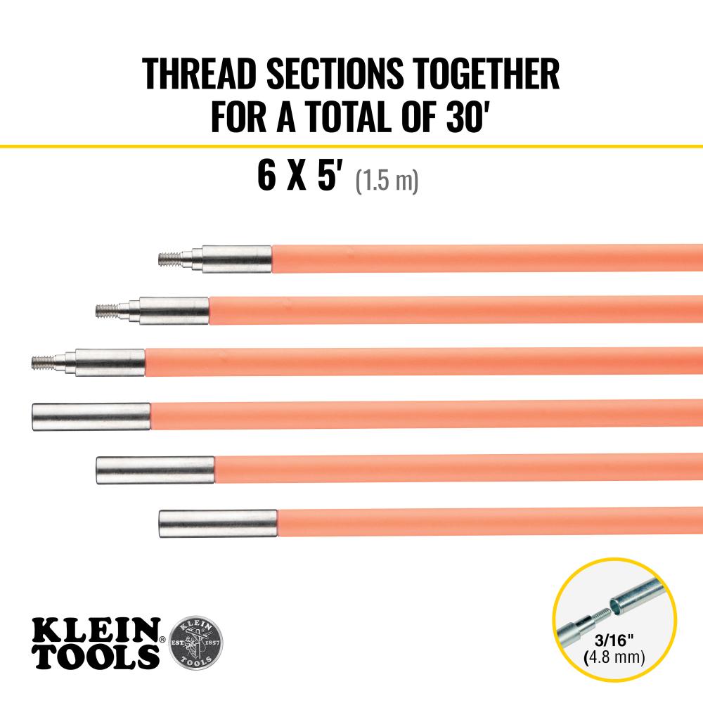 50303 KLEIN 30' LO-FLEX GLOW ROD SET