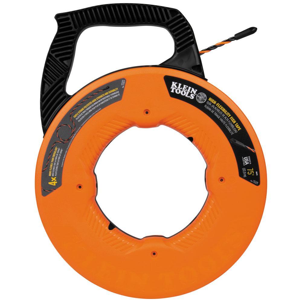 50375 KLEIN 75' HIGH FLEX POLYESTER FISH TAPE