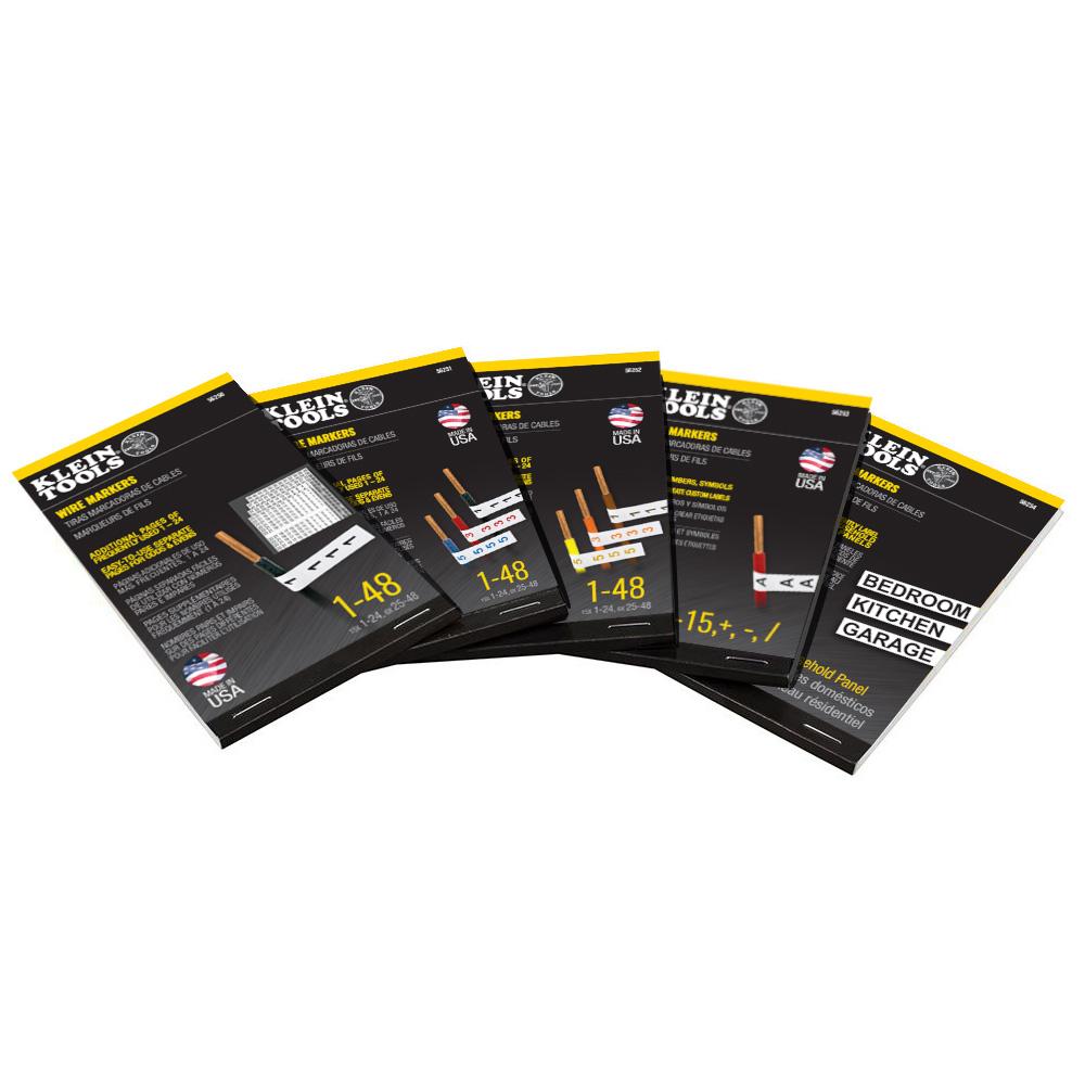 56255 KLEIN WIRE MARKERS WITH PANEL DIRECTORY