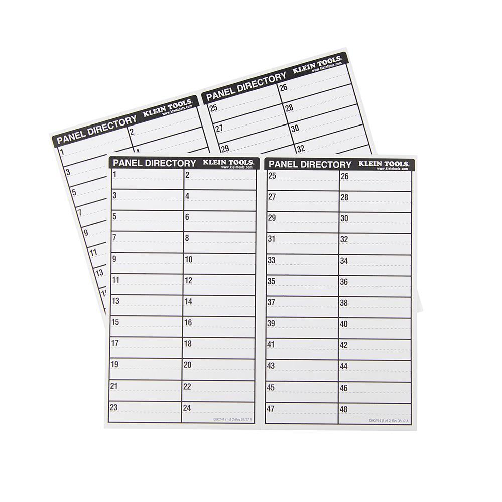 56255 KLEIN WIRE MARKERS WITH PANEL DIRECTORY