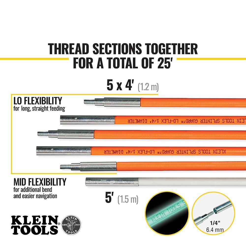 56325 KLEIN 25' FISH AND GLOW ROD SET ZZZZ