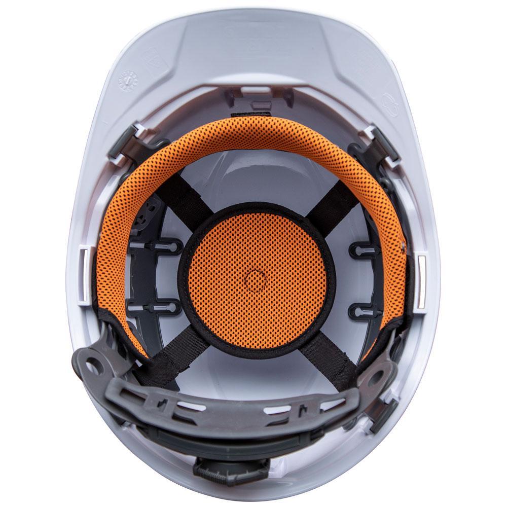 60113RL KLEIN HARD HAT, VENTED CAP W/HEADLAMP