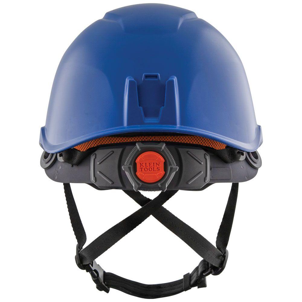 60148 KLEIN SAFETY HELMET, BLUE W/LAMP