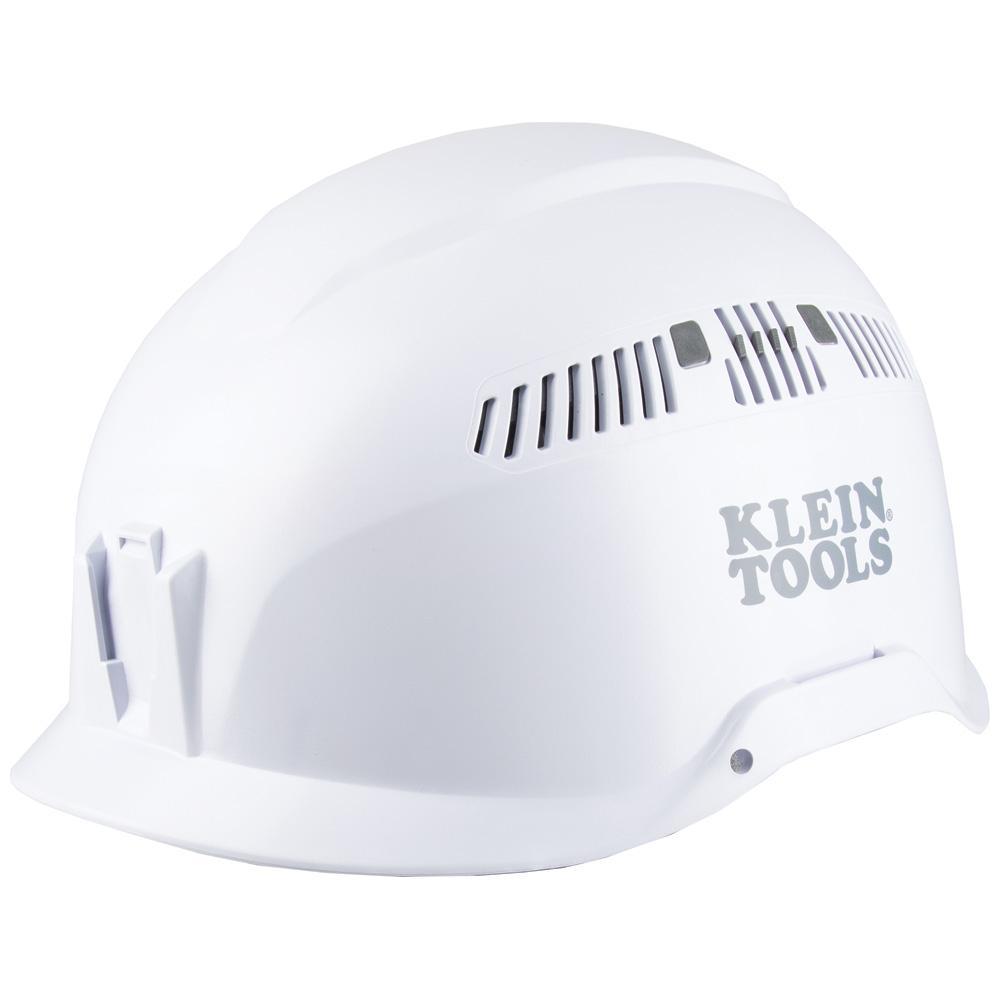 60150 KLEIN SAFETY HELMET, WHITE W/VENTS, LIGHT
