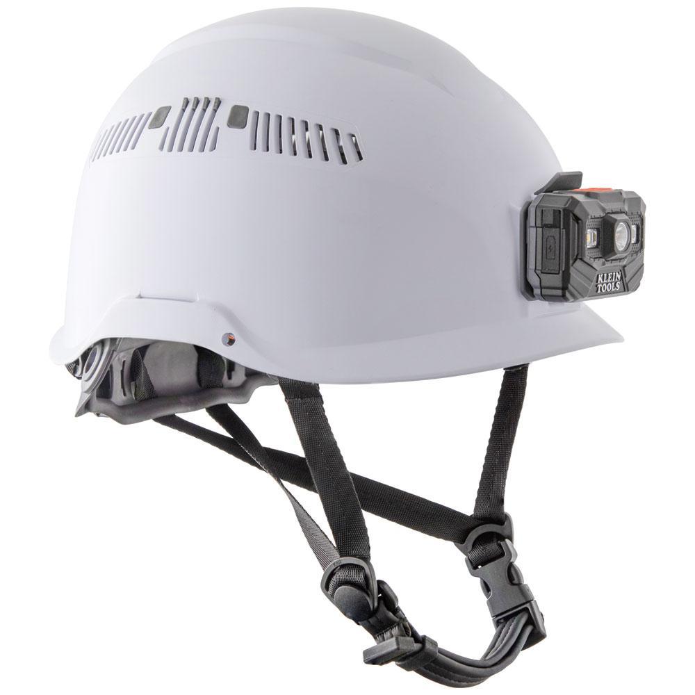 60150 KLEIN SAFETY HELMET, WHITE W/VENTS, LIGHT