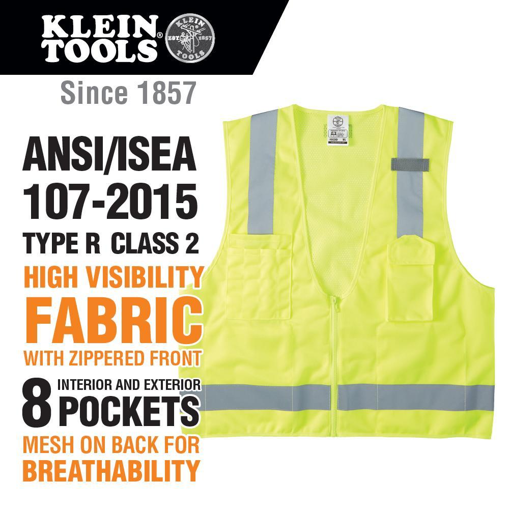 60269 KLEIN HIGH-VISIBILITY SAFETY VEST, M/L