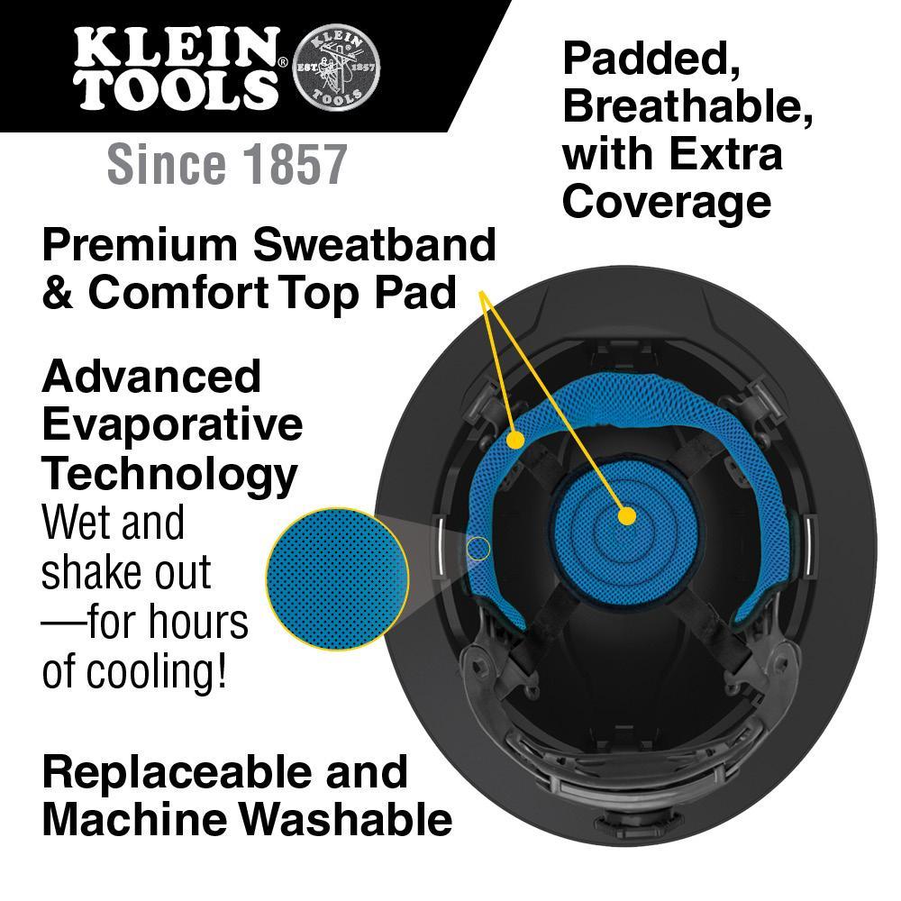 60346 KLEIN HARD HAT, CLASS E W/LAMP