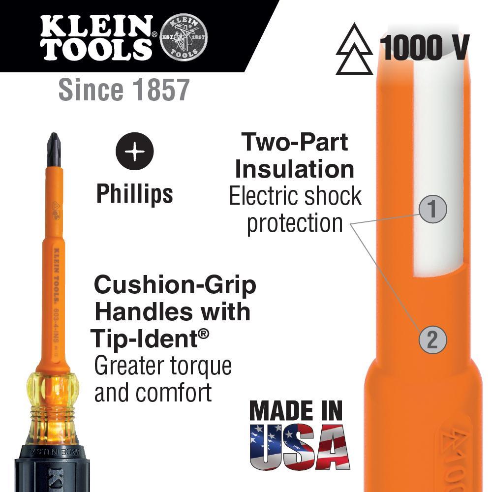 603-4INS KLE HD PHILLIPS INS SCREWDRIVER