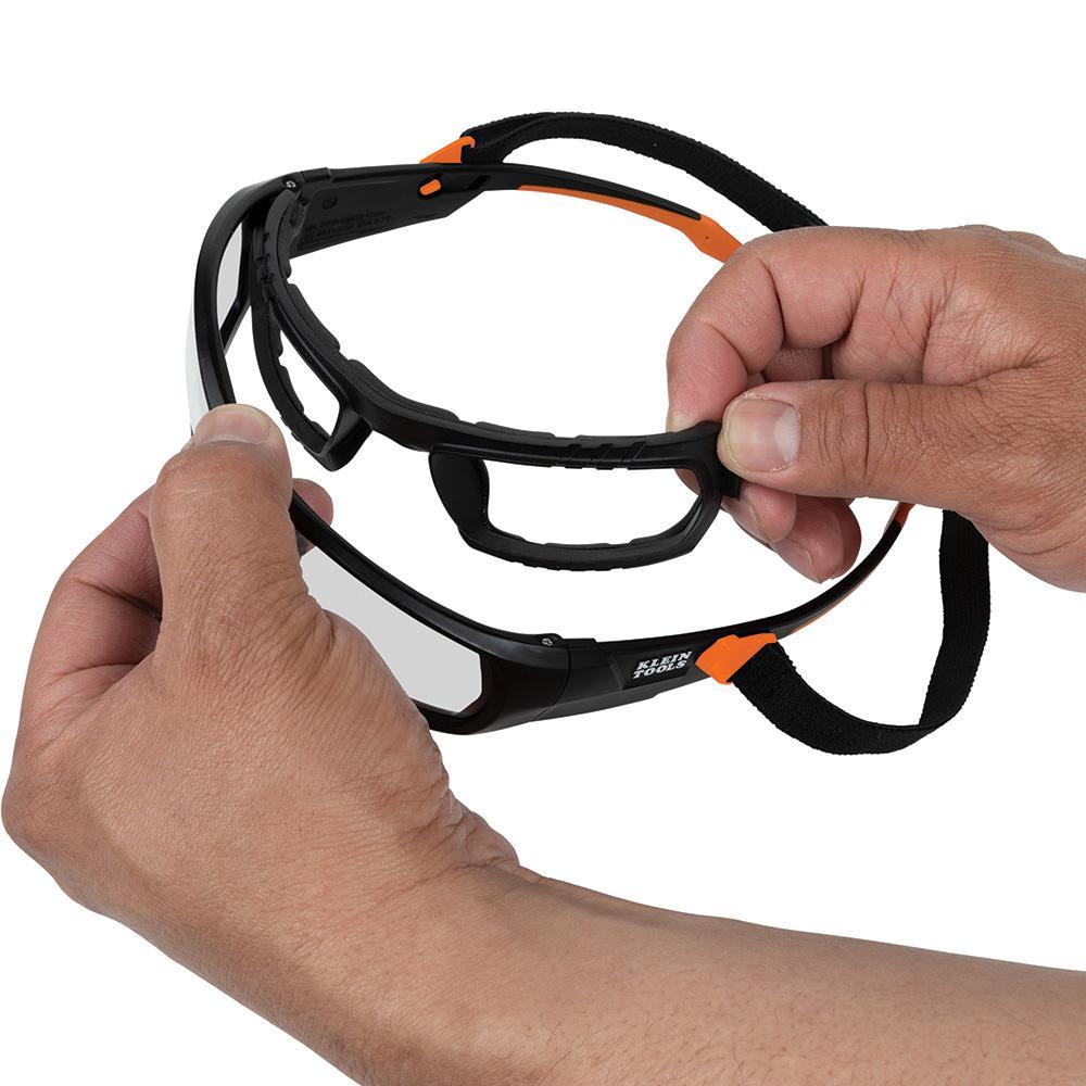 60470 KLEIN PRO GASKET SAFETY GLASSES, CLEAR