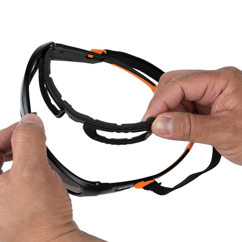 60471 KLEIN PRO GASKET SAFETY GLASSES, GRAY