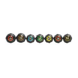 647M KLE NUT DRIVER SET 7 PC MAGNETIC 6" HOLLOW SHAFT CUSHION GRIP