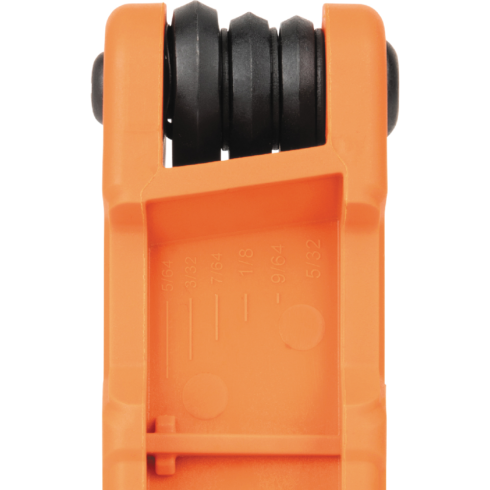 70540 KLEIN FOLDING HEX KEY SET, 9-KEY, SAE