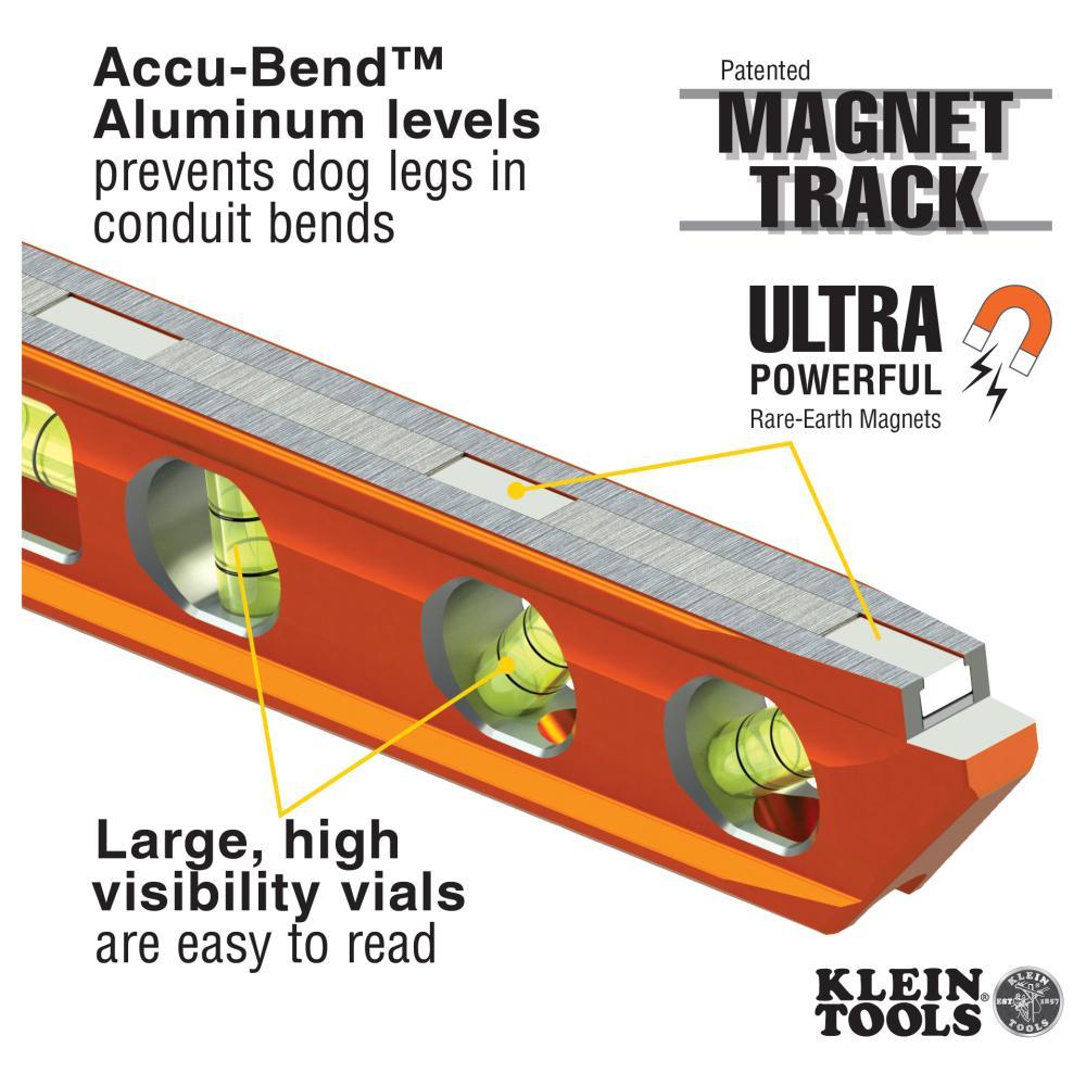 935AB4V KLEIN ACCU-BEND LEVEL, 4 VIAL, REM