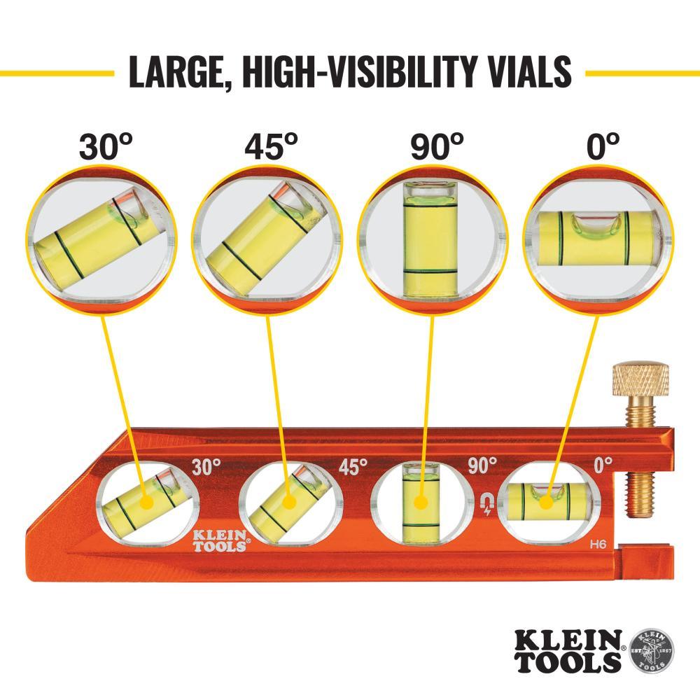 935AB4V KLEIN ACCU-BEND LEVEL, 4 VIAL, REM
