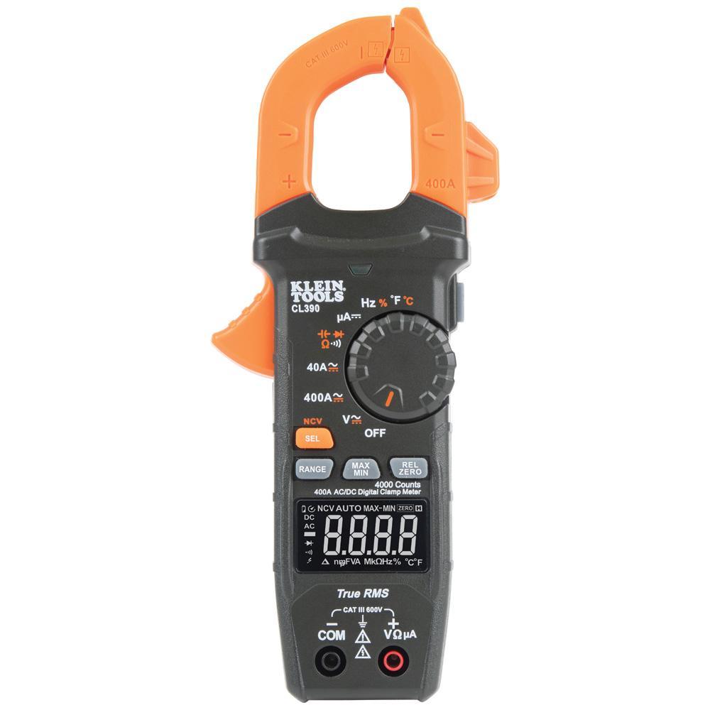 CL390 KLEIN AC/DC DIGITAL CLAMP METER AUTO-RANGING 400 AMP