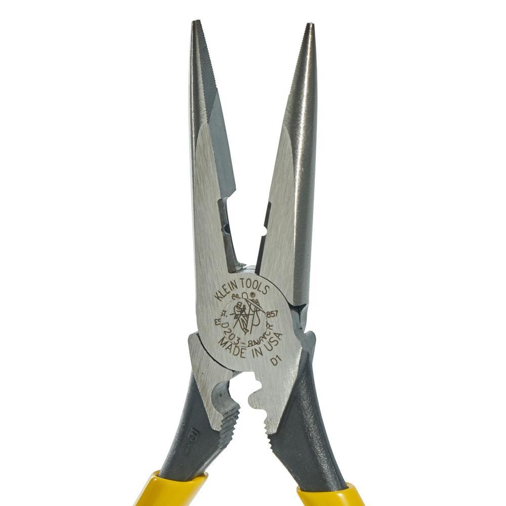 D203-8NCR KLE 8-IN LONG NOSE PLIE