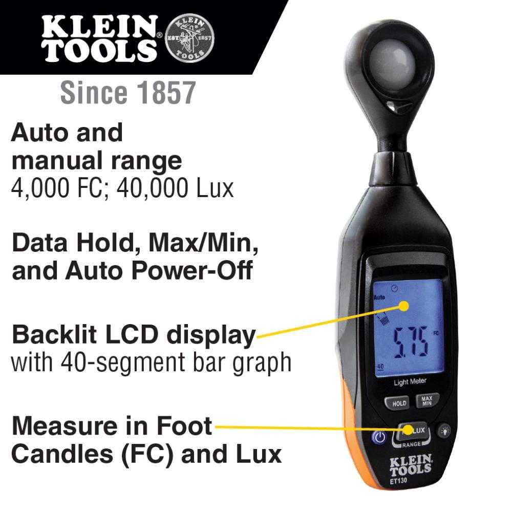 ET130 KLEIN DIGITAL LIGHT METER
