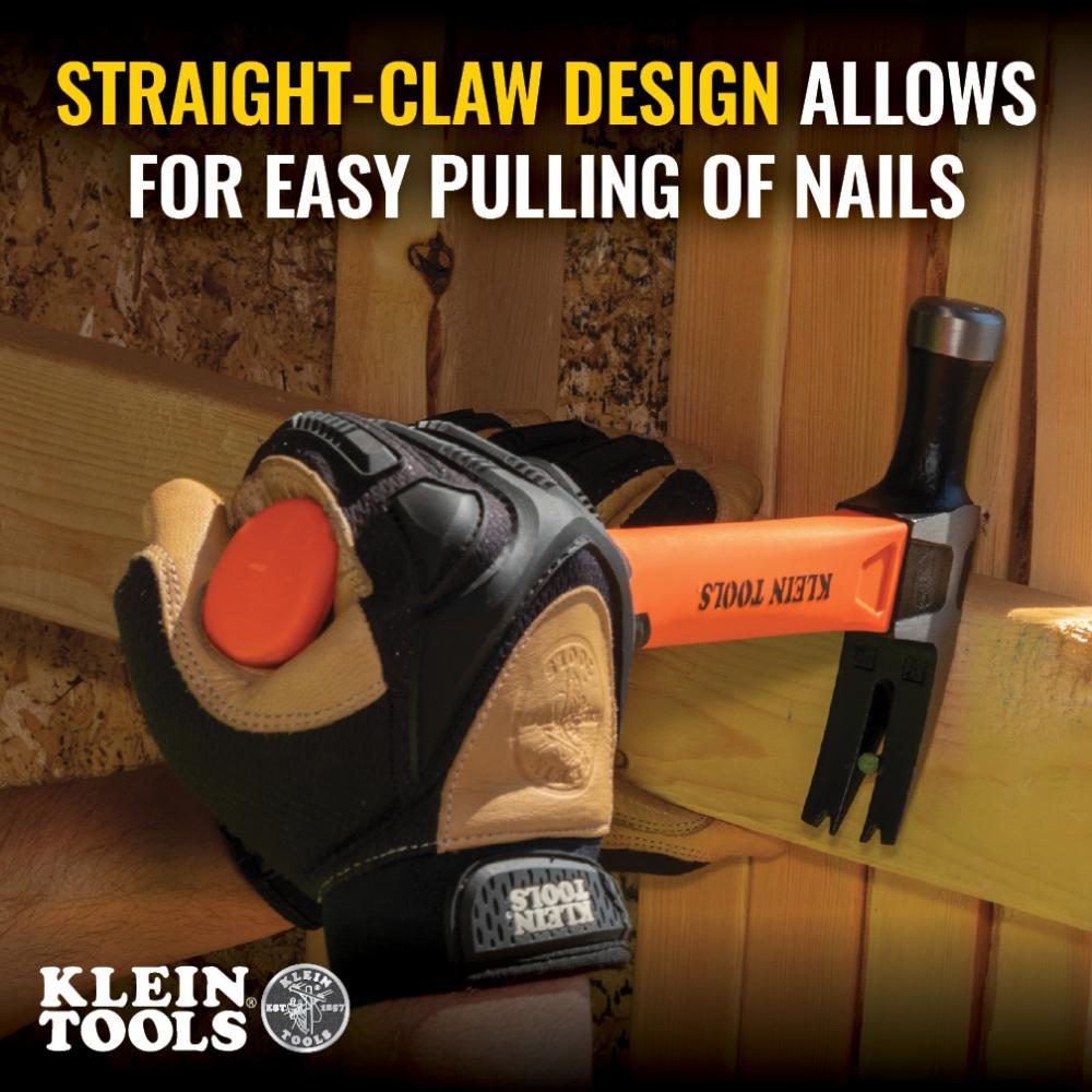 H80816 KLEIN STRAIGHT-CLAW HAMMER, 16 OZ, 13"