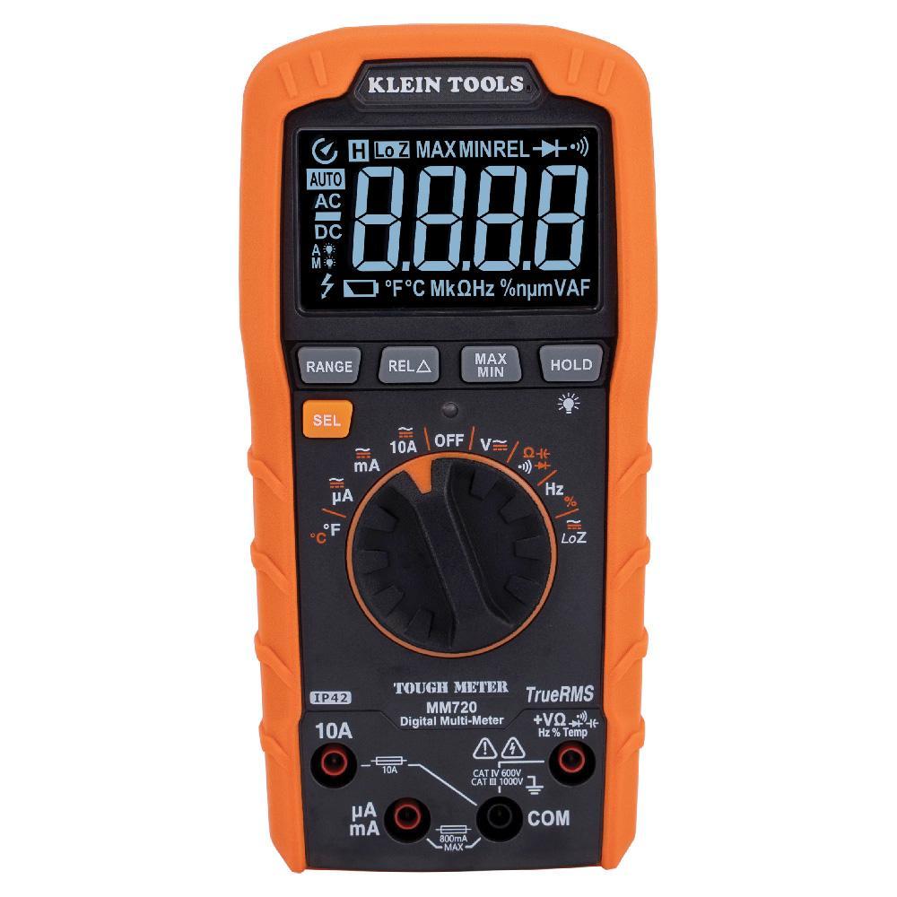 MM720 KLEIN DIGITAL MULTIMETER, TRMS AUTO 1000V