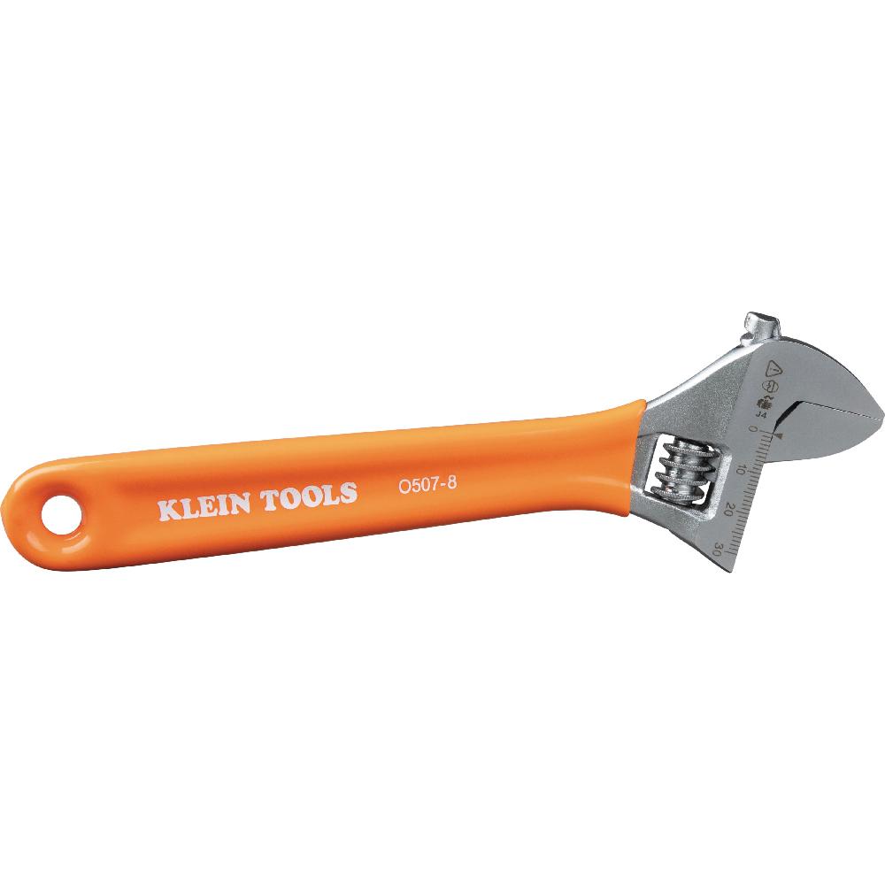 O5078 KLEIN EXTRA-CAPACITY ADJ WRENCH, 8"