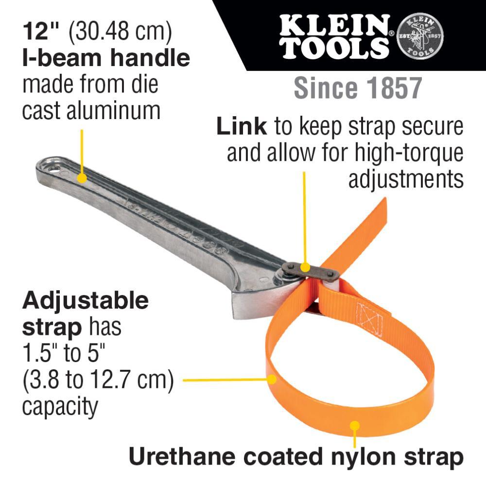 S12HB KLEIN GRIP-IT STRAP WRENCHES 12" HANDLE