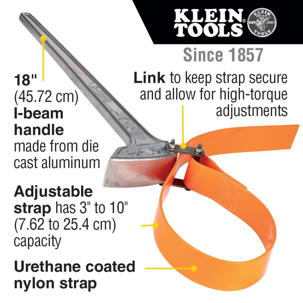 S18HB KLEIN GRIP-IT STRAP WRENCHES 18" HANDLE