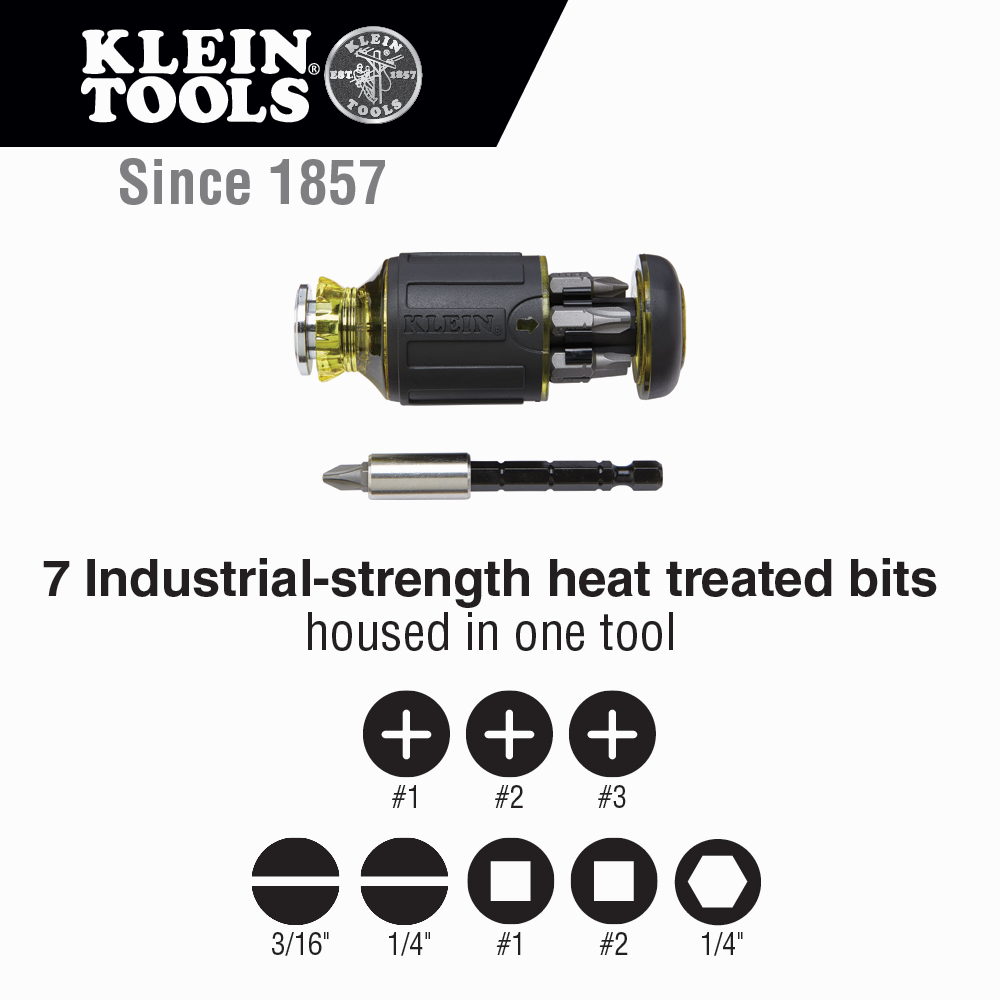 85515HD KLEIN MINI-RATCHET, MULTI-BIT DRIVER SET