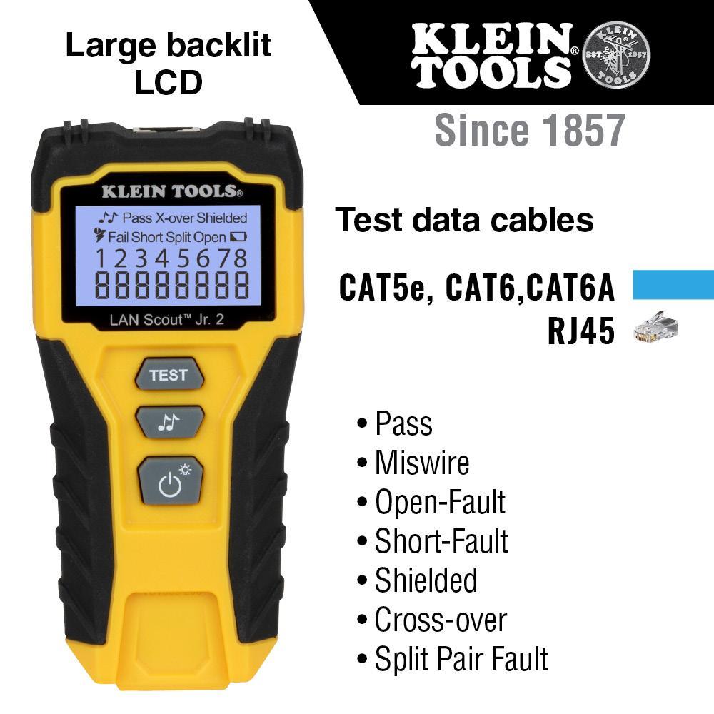 VDV526-200 KLEIN LAN SCOUT JR. 2 CABLE TESTER