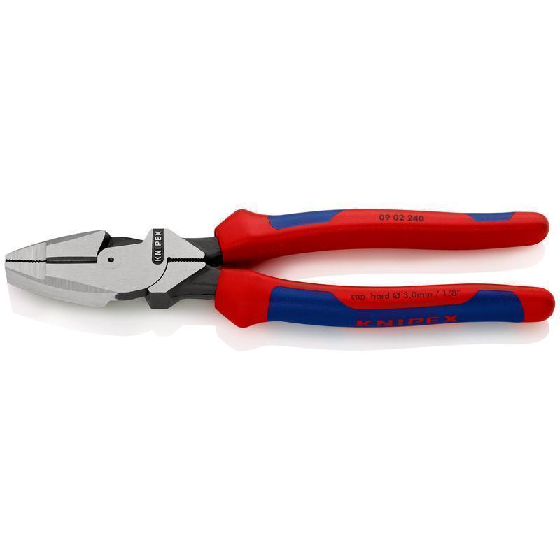 0902240SBA KNIPEX-TOOL 09 02 240 SBA 9 1/2IN HIGH LEVERAGE LINEMANS PLIERS NEW ENGLAND HEAD