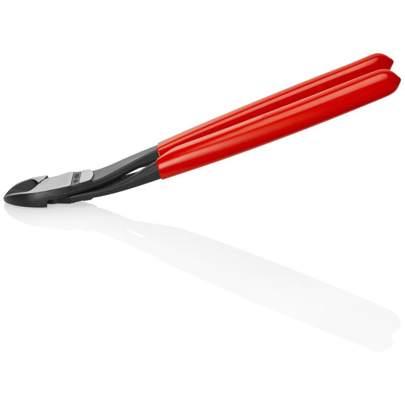 7421250SBA KNIPEX-TOOL 74 21 250 SBA 10IN HIGH LEVERAGE 12 ANGLED DIAGONAL CUTTERS