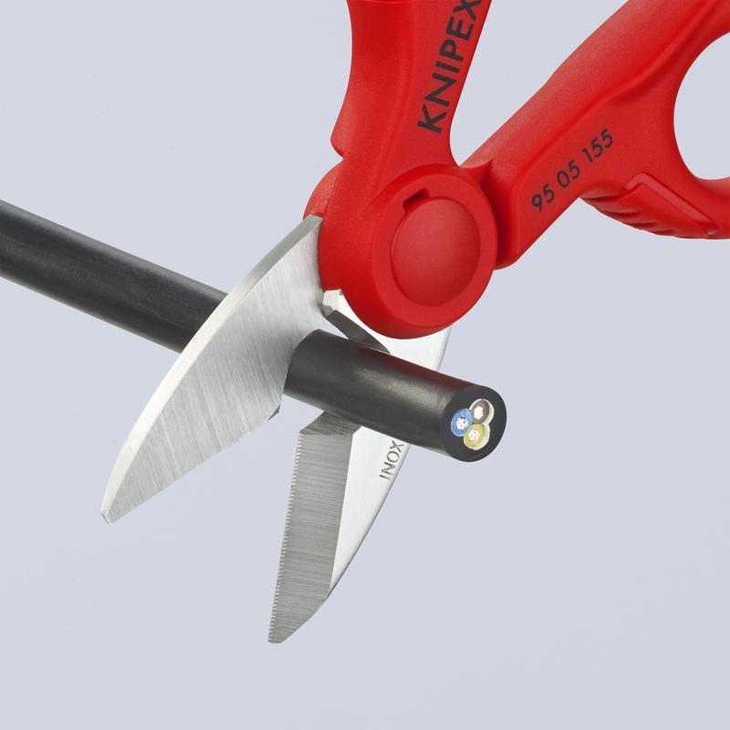 9505155SBA KNIPEX-TOOL 95 05 155 SBA 6 1/4IN ELECTRICIANS SHEARS