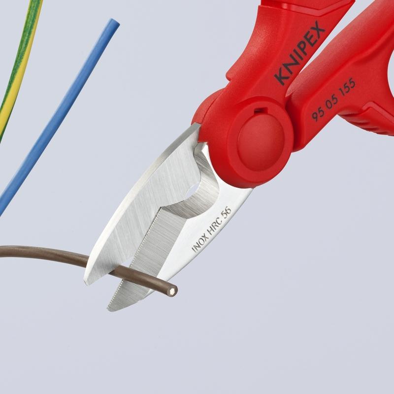 9505155SBA KNIPEX-TOOL 95 05 155 SBA 6 1/4IN ELECTRICIANS SHEARS