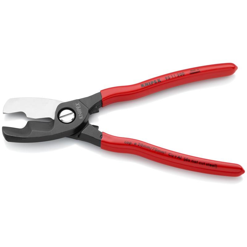 9511200 KNIPEX-TOOL 95 11 200 8IN CABLE SHEARS-TWIN CUTTING EDGES