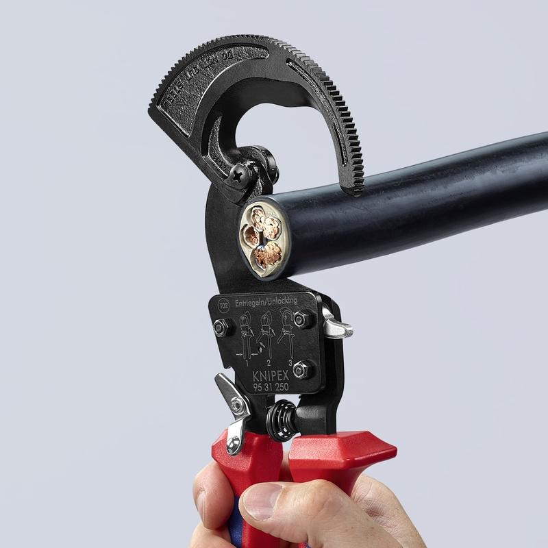 9531250SBA KNIPEX-TOOL 95 31 250 SBA 10IN RATCHETING CABLE CUTTERS