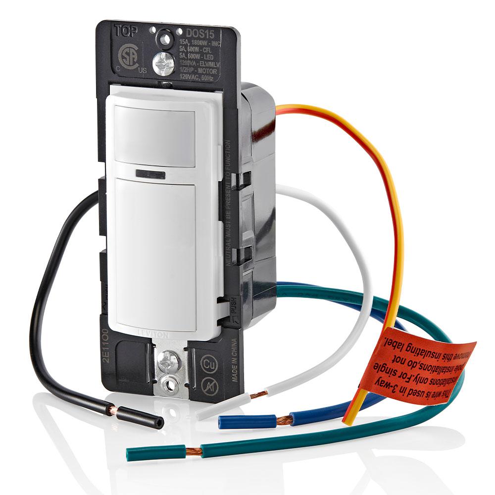 DOS15-1LZ LEVITON WH/IV/LA OCC SENSOR 1800WINC 600WLED..
