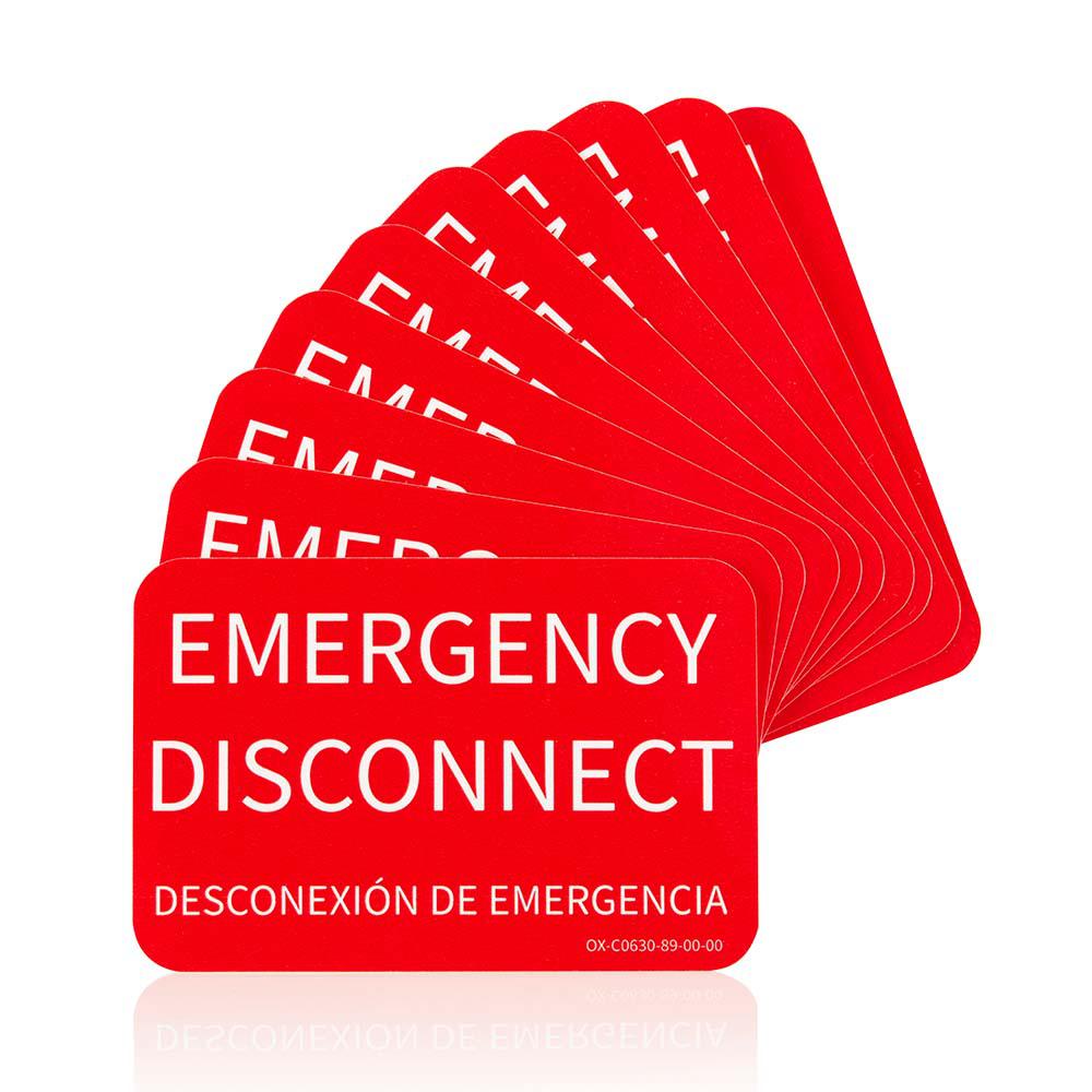 LDSCL LEVITON EMERGENCY DISCONNECT LABEL