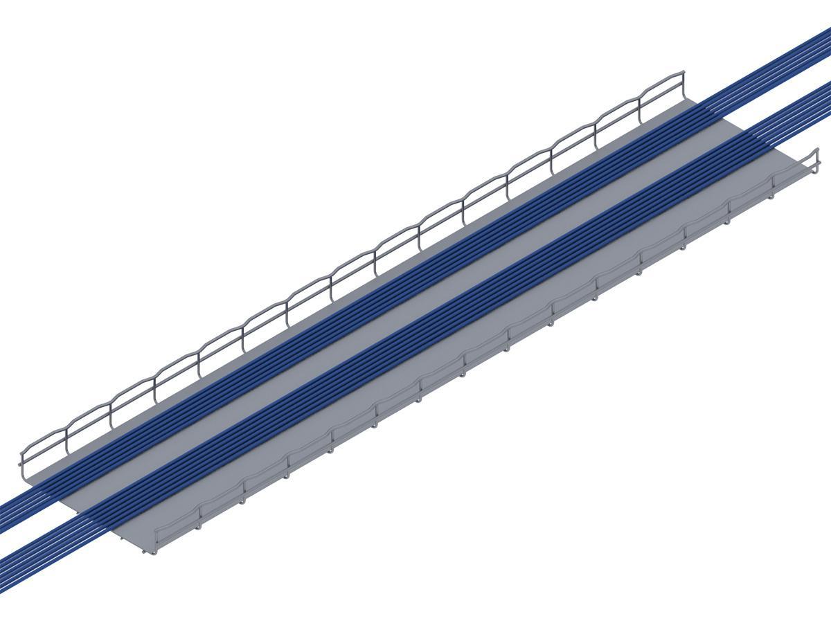 INSERTPP105/100BL CABLE TRAY INSERT WITH SIDES