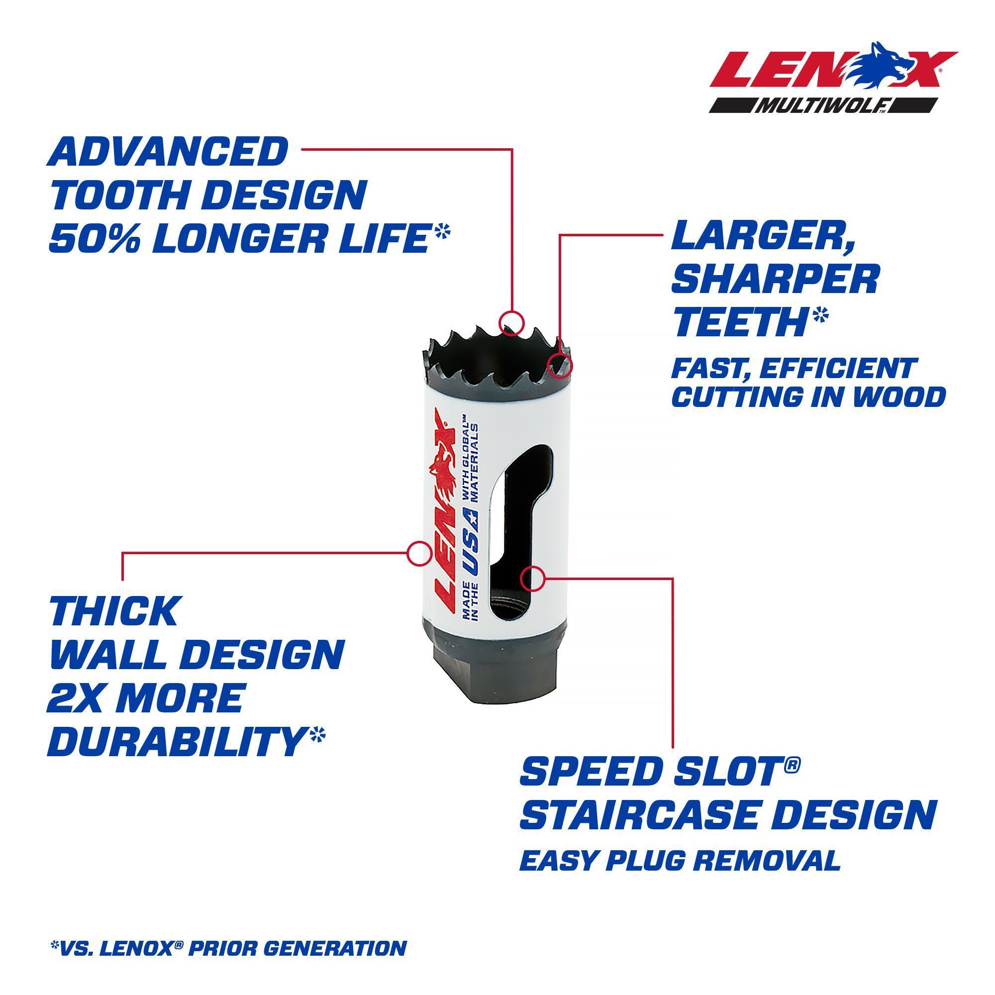 16L LENOX 1" HOLE SAW 30016-16L