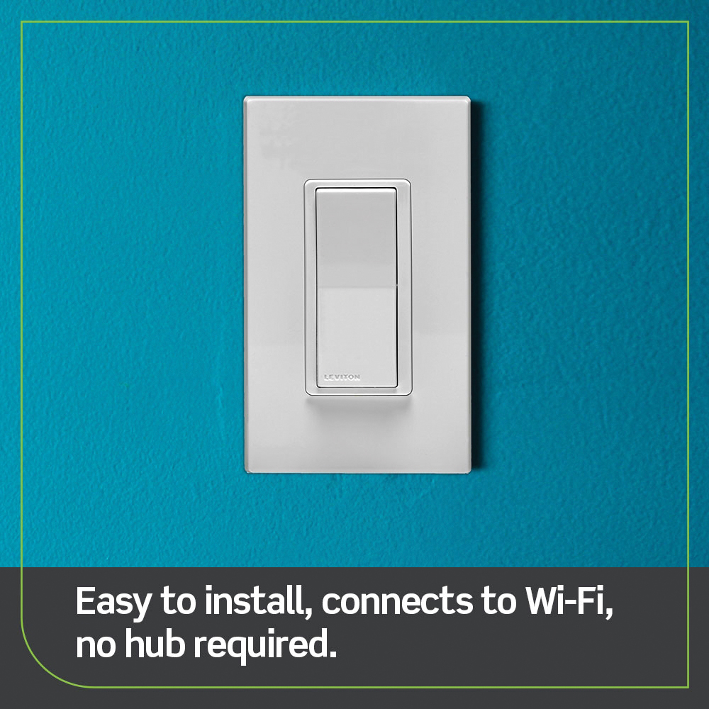 D215S-1BW LEVITON DECORA SMART SWITCH COMPANION WITH 2ND GEN SW