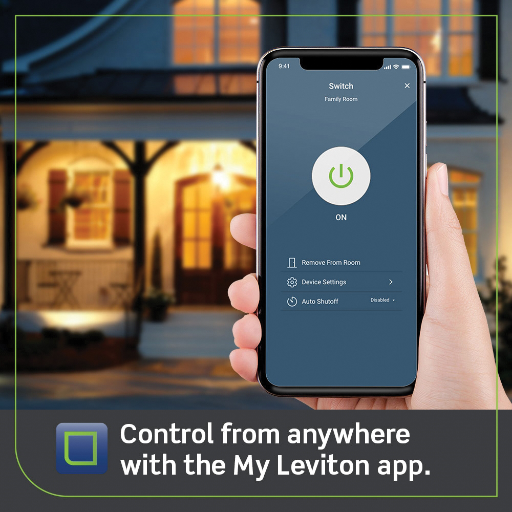 D215S-1BW LEVITON DECORA SMART SWITCH COMPANION WITH 2ND GEN SW