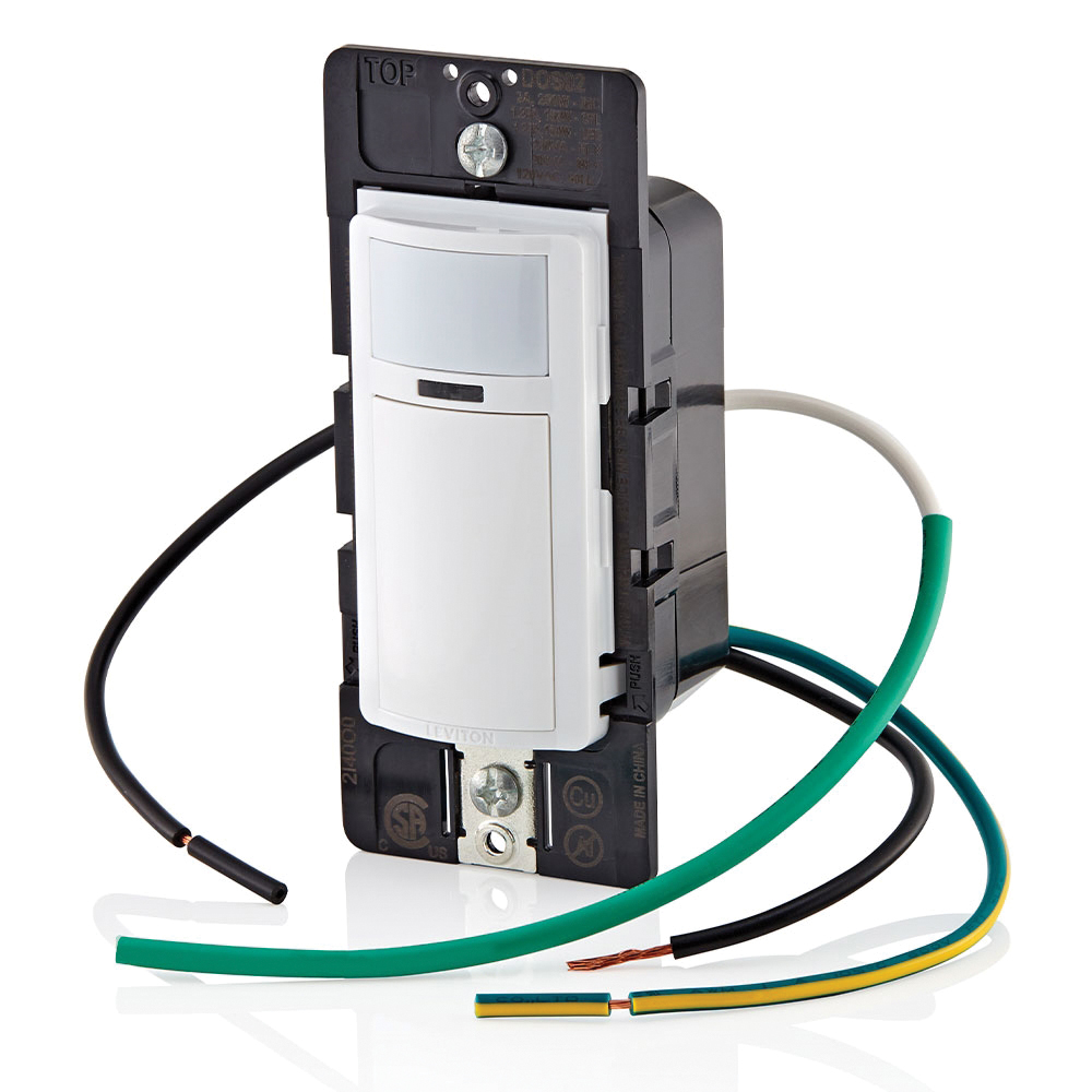 DOS02-LW LEV 1P LED CFL INCAND FLUOR OCC SENSOR RELAY 180 DEG WHITE