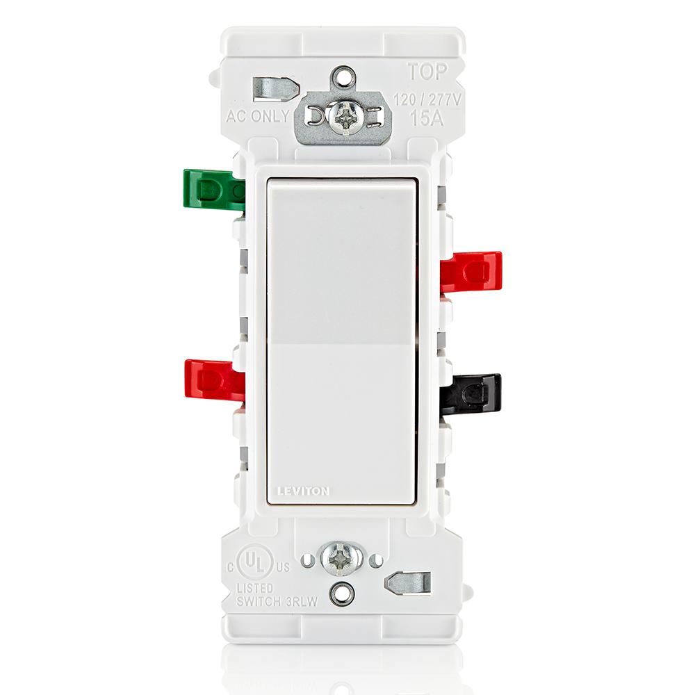 E5603-W LEVITON 15A ROCKER SWITCH