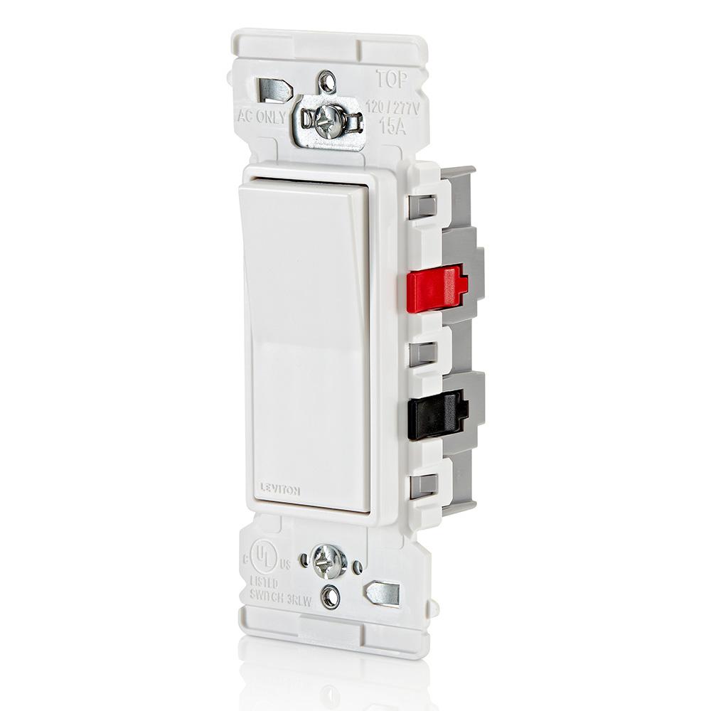 E5603-W LEVITON 15A ROCKER SWITCH