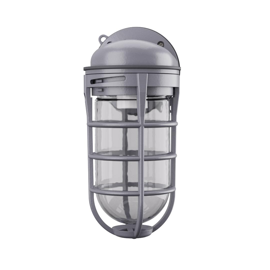 VW150IM12 LITHONIA CONTRACTOR SELECT - WALL MOUNT, GRAY FINISH, 150W MAX A19 OR A21 INCANDESCENT LAMP(CI# 137U77)