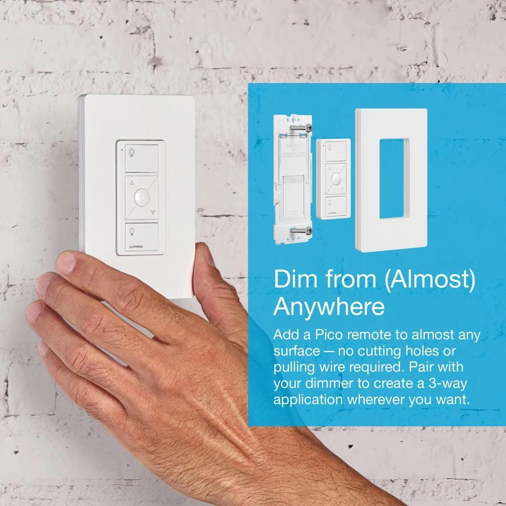 PD-6WCL-WH LUTRON CASETA 600W WALLBOX RF DIMMER