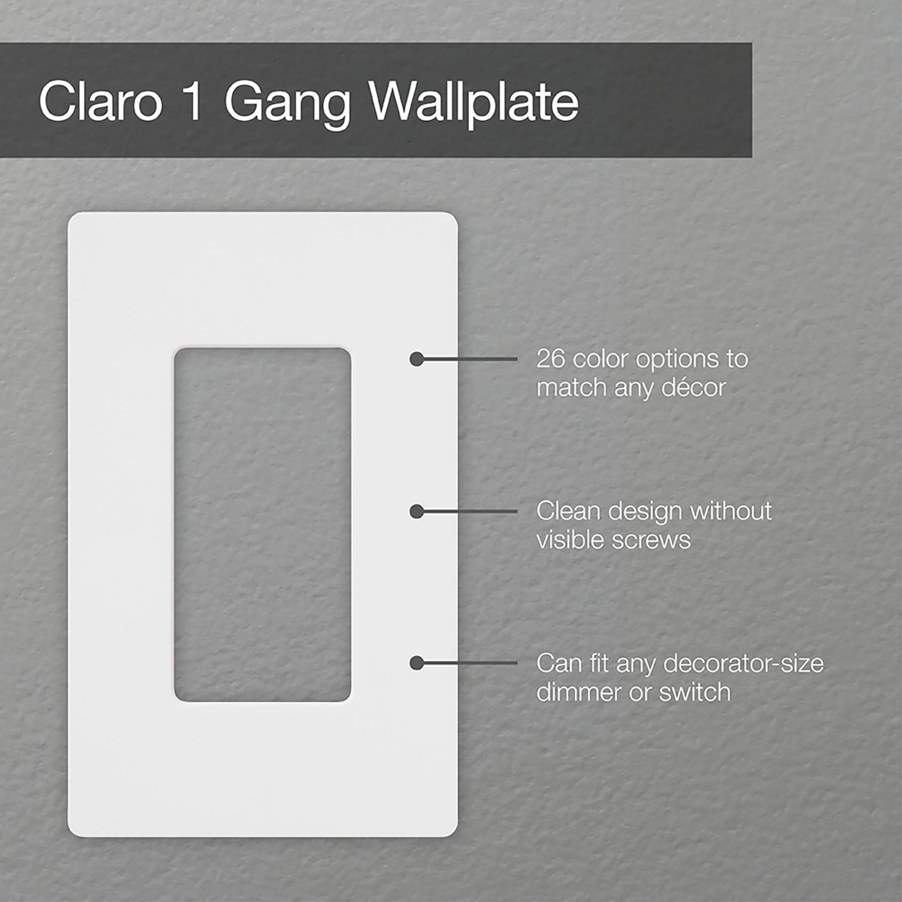 SC-1-BW LUTRON SATIN WALLPLATE BW