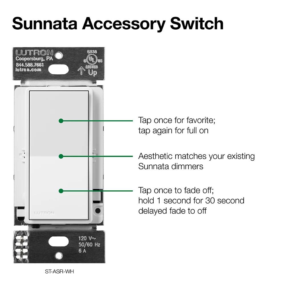ST-AS-WH LUTRON SUNNATA ACC